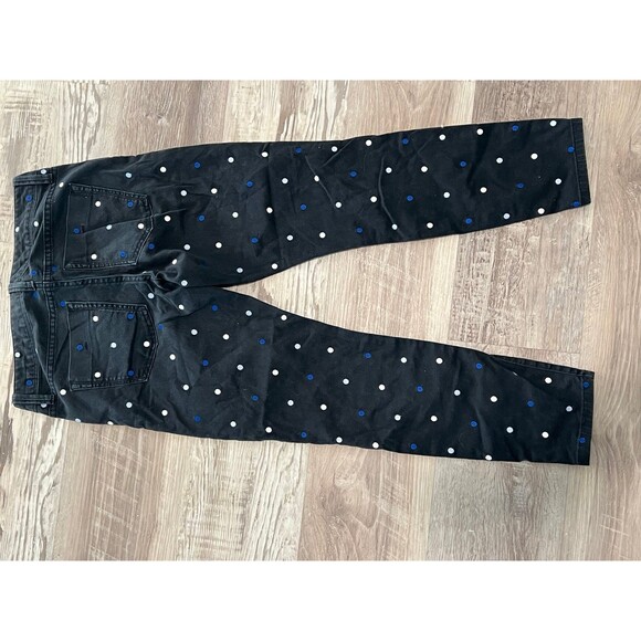 Banana Republic Blue White Dots Pants Dress Business Casual Pants 25P - Picture 3 of 3